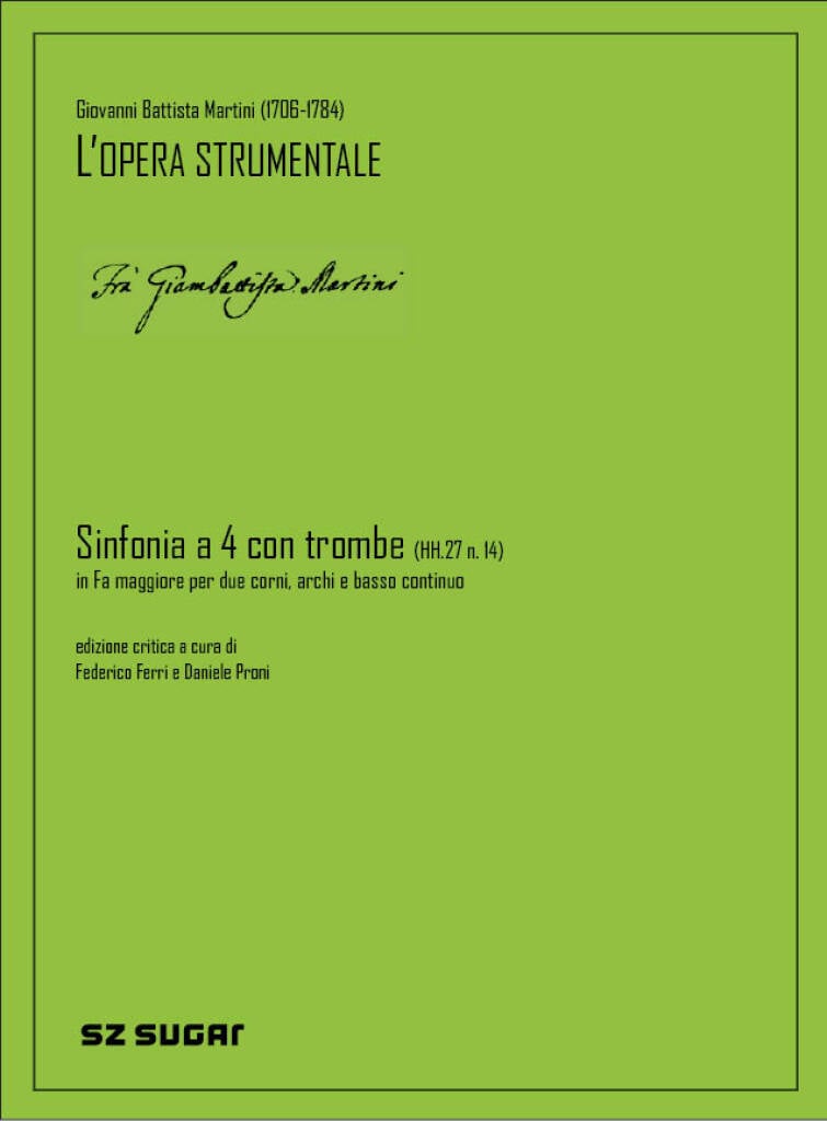 Sinfonia A Quattro Con Quattro Trombe Hh.27 N. 14